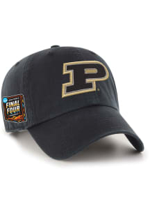 47 Purdue Boilermakers 2024 Final Four Team ID Clean Up Adjustable Hat - Black