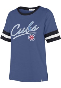 47 Chicago Cubs Womens Blue Dani Short Sleeve T-Shirt