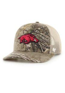 47 Arkansas Razorbacks REALTREE 47 TRUCKER Adjustable Hat - Brown