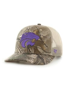 47 Brown K-State Wildcats REALTREE 47 TRUCKER Adjustable Hat