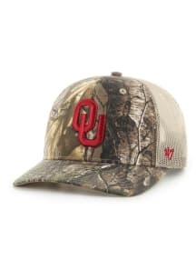 47 Oklahoma Sooners REALTREE 47 TRUCKER Adjustable Hat - Brown