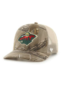 47 Minnesota Wild REALTREE 47 TRUCKER Adjustable Hat - Brown