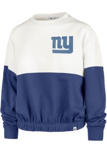47 New York Giants Womens White Bonita Crew Sweatshirt