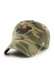 47 Minnesota Wild Camo Clean Up Adjustable Hat - Green