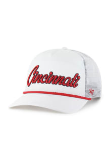47 Cincinnati Reds OVERHAND MESH 47 HITCH Adjustable Hat - White