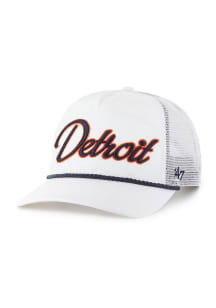 47 Detroit Tigers OVERHAND MESH 47 HITCH Adjustable Hat - White