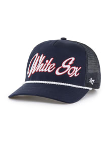 47 Chicago White Sox OVERHAND MESH 47 HITCH Adjustable Hat - Navy Blue
