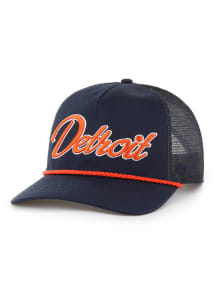 47 Detroit Tigers OVERHAND MESH 47 HITCH Adjustable Hat - Navy Blue