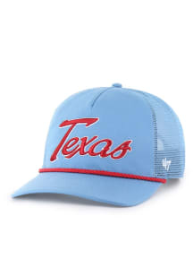 47 Texas Rangers OVERHAND MESH 47 HITCH Adjustable Hat - Light Blue