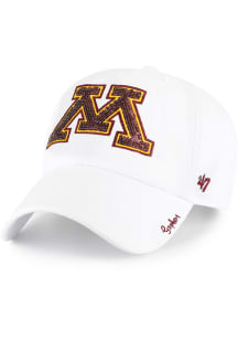 Minnesota Golden Gophers 47 Sparkle Womens Adjustable Hat - White