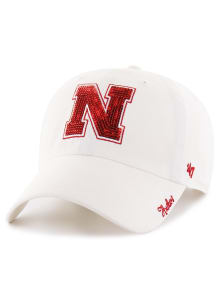 Nebraska Cornhuskers 47 Sparkle Womens Adjustable Hat - White