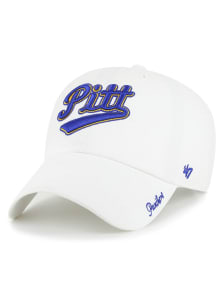 47 Pitt Panthers White Miata Clean Up Womens Adjustable Hat