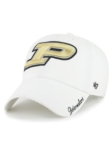 Purdue Boilermakers 47 Miata Clean Up Womens Adjustable Hat - White