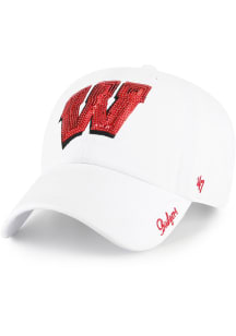 Wisconsin Badgers 47 Sparkle Womens Adjustable Hat - White