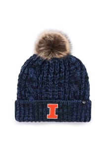 Illinois Fighting Illini 47 Meeko Cuff Womens Knit Hat - Navy Blue