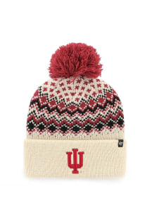 Indiana Hoosiers 47 Elsa Cuff Womens Knit Hat - White