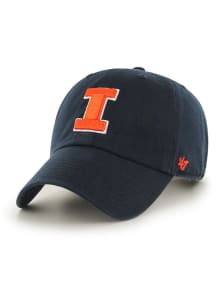 Illinois Fighting Illini 47 Clean Up Youth Youth Adjustable Hat - Navy Blue