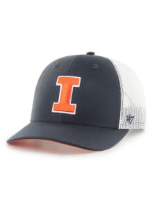 Illinois Fighting Illini 47 Trucker Youth Youth Adjustable Hat - Navy Blue