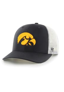 Iowa Hawkeyes 47 Trucker Youth Youth Adjustable Hat - Black