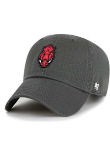 47 Arkansas Razorbacks Baby Clean Up Infant Adjustable Hat - Charcoal