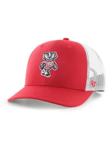 Wisconsin Badgers 47 Trucker Youth Youth Adjustable Hat - Red