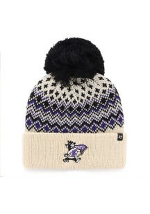 K-State Wildcats 47 Elsa Cuff Womens Knit Hat - White