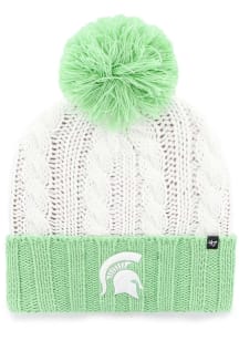 Michigan State Spartans 47 Luminance Cuff Womens Knit Hat - White