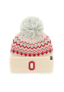 Ohio State Buckeyes 47 Elsa Cuff Womens Knit Hat - White