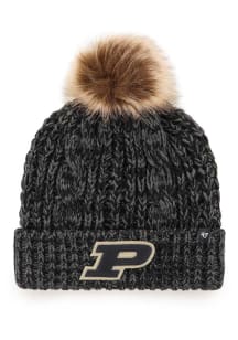 47 Purdue Boilermakers Black Meeko Cuff Womens Knit Hat