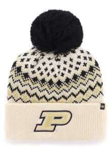 Purdue Boilermakers 47 Elsa Cuff Womens Knit Hat - White