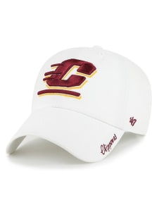 47 Central Michigan Chippewas White Miata Clean Up Womens Adjustable Hat