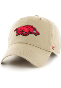 47 Arkansas Razorbacks Clean Up Adjustable Hat - Khaki