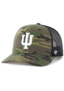 47 Green Indiana Hoosiers Camo Trucker Adjustable Hat