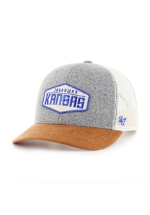 47 Kansas Jayhawks Drover Trucker Adjustable Hat - Grey