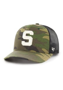 47 Green Michigan State Spartans Camo Trucker Adjustable Hat