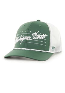 47 Green Michigan State Spartans Downburst Trucker Adjustable Hat