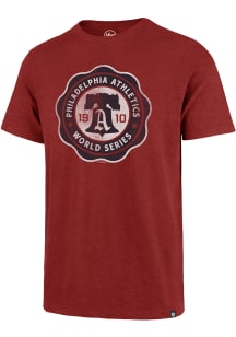 47 Philadelphia Athletics Red Scrum Short Sleeve Fashion T Shirt
