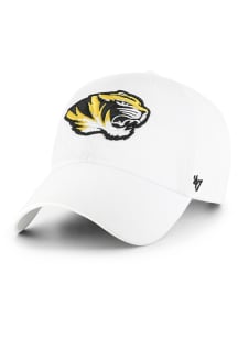 47 Missouri Tigers Clean Up Style Adjustable Hat - White