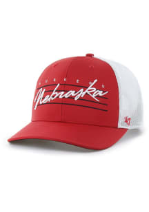 47 Nebraska Cornhuskers Downburst Trucker Adjustable Hat - Red