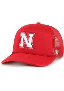 47 Red Nebraska Cornhuskers Foam Front Mesh Trucker Adjustable Hat