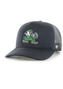 47 Notre Dame Fighting Irish Foam Front Mesh Trucker Adjustable Hat - Navy Blue