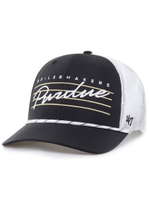 47 Black Purdue Boilermakers Downburst Trucker Adjustable Hat