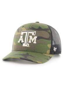 47 Texas A&amp;M Aggies Camo Trucker Adjustable Hat - Green