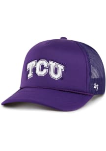 47 TCU Horned Frogs Foam Front Mesh Trucker Adjustable Hat - Purple