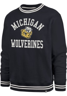 Mens Michigan Wolverines Navy Blue 47 View Sierra Fashion Sweatshirt