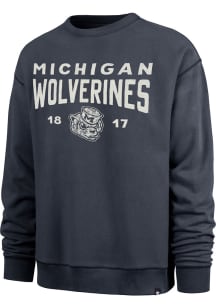 Mens Michigan Wolverines Navy Blue 47 Windsor River Fashion Sweatshirt