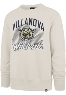 47 Villanova Wildcats Mens White Shader Headline Long Sleeve Crew Sweatshirt