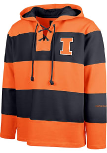 Mens Illinois Fighting Illini Orange 47 Flex Fair Catch Long Sleeve Fashion Hood