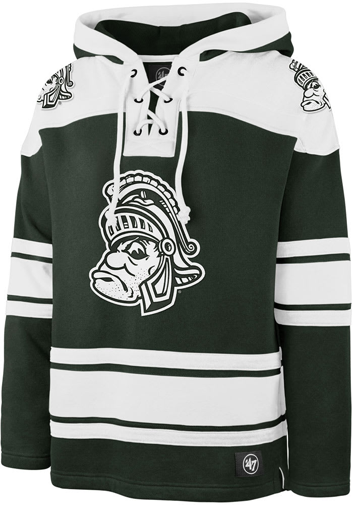 ウェア Chester 47 Michigan State Spartans Mens GREEN Superior Lacer Long Sleeve