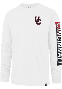 Mens Cincinnati Bearcats White 47 Pro Style Franklin Long Sleeve Fashion T Shirt